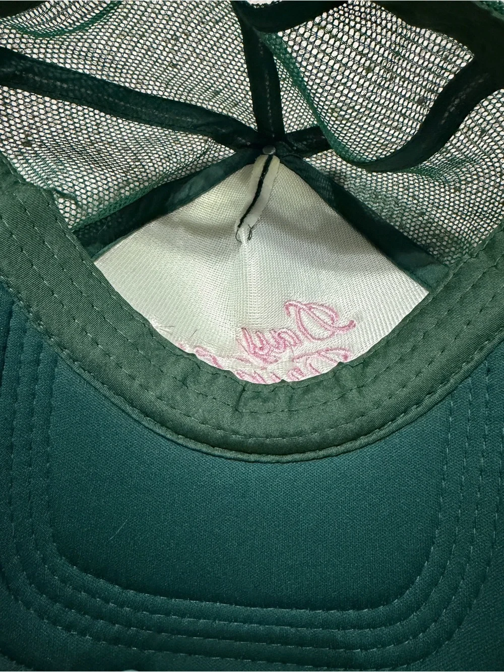 'Day Drinkin' Embroidered Mesh Cap - Green